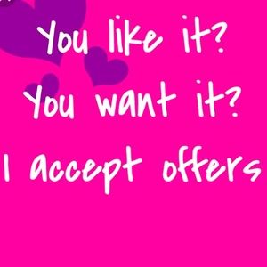 Reasonable offers accepted